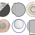 Stylish Decorative Mirrors with Various Shapes and Unique Frame Designs for Home Interior