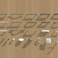 Metal Handle Furniture Handle Button Handle 3d model