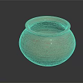 Terracotta Clay Pot With Intricate Carved Patterns And Surface Reflection On Dark Background