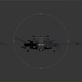 Futuristic Gray Spacecraft Design With Advanced Cosmic Exploration Structure And Thrusters