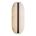 Modern Textured Cream Wall Light with Vertical Dark Stripe for Interior Decor 3d model