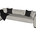 Double sofa 3d model
