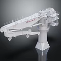 Heavy Duty Industrial Mechanical Arm Structure With Platform Wheels And Control Unit
