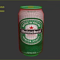 Heineken Imported Beer Brewed In Holland Premium Quality Silver Can With Green Label