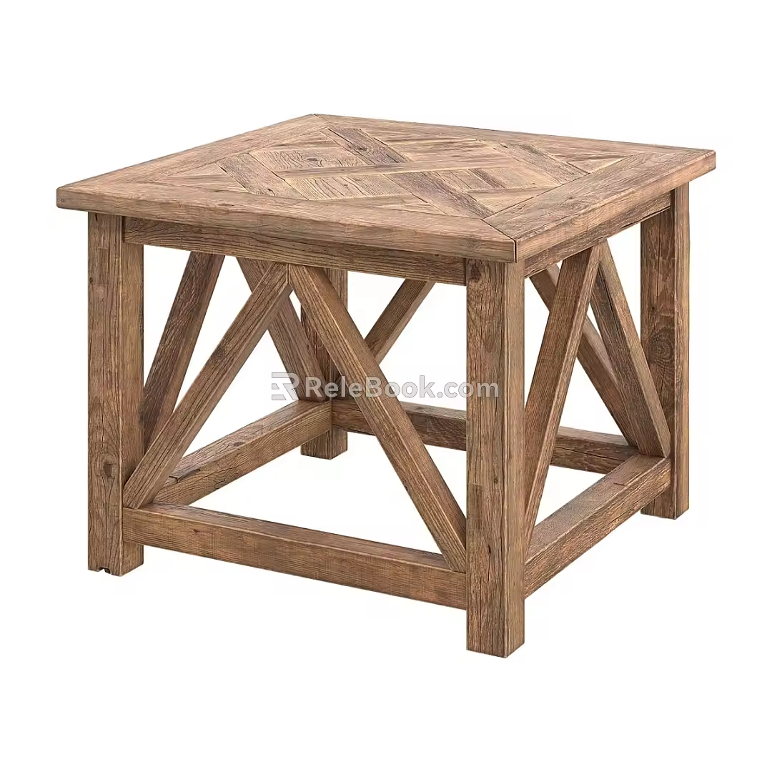 Nordic Simple Stool 3d model