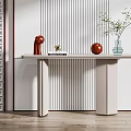 Modern End Desk 3d model