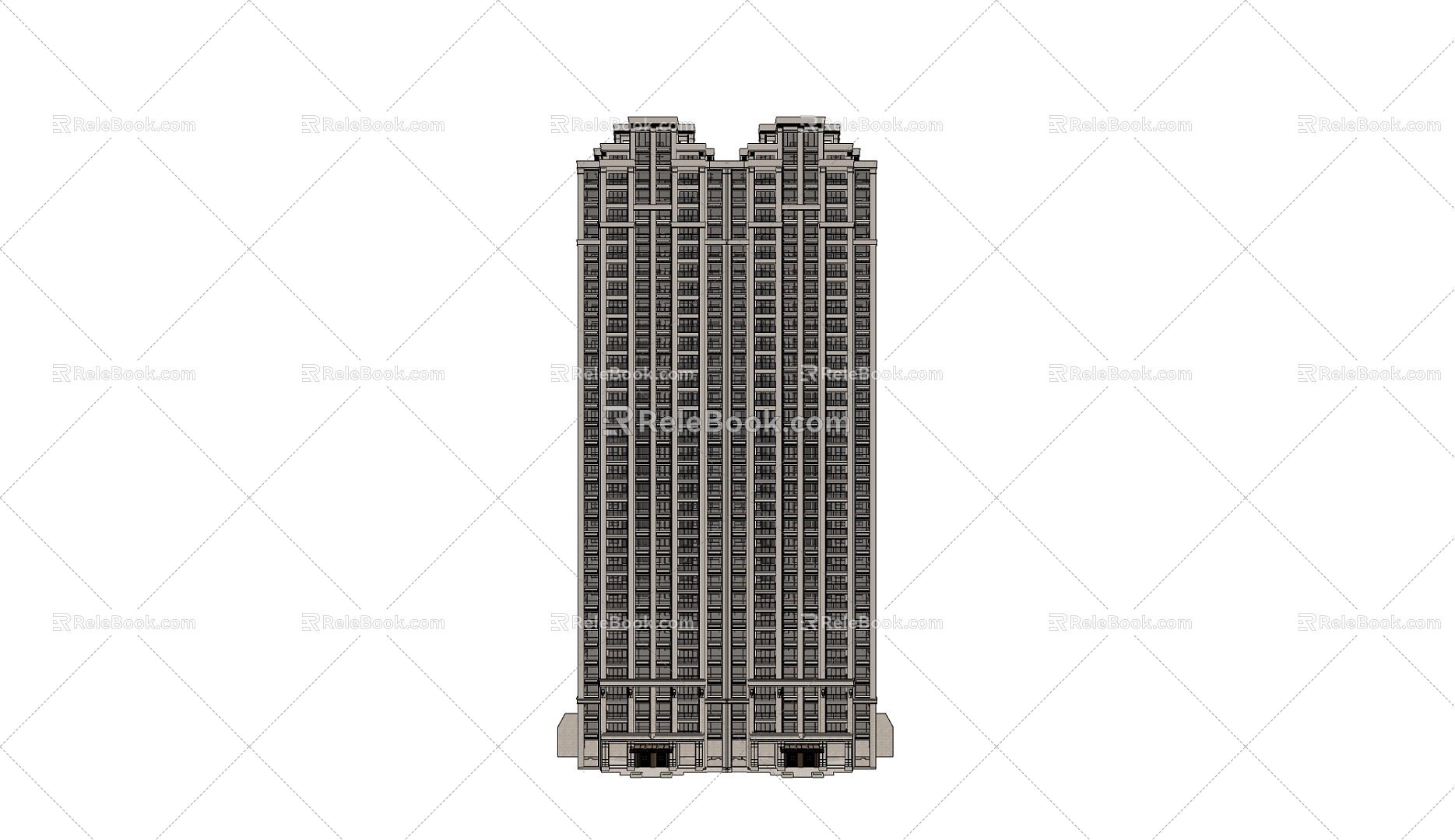 Residential Building 3d model