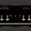Modern Kitchen Coffee Machine With Two Transparent Coffee Beans Containers And Digital Control Panel Buttons 3d model