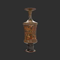 Traditional Ceramic Vessel With Intricate Hand Painted Decorative Patterns And Artistic Design