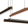 Modern Linear Pendant Lights With Sleek Metal Frame And Warm Illumination Design