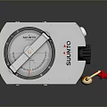 Suunto Durable Metal Compass with Clear Dial and Red Lanyard for Outdoor Use