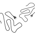 Two Flexible Coiled Electric Wires With Plug Ends On White Background