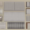 Modern Stylish Bedding Featuring Neutral Beige Grey Brown Smooth Quilted Striped Designs For Bedroom