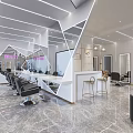 Modern Beauty Hair Salon Interior Design With Styling Chairs Mirrors And Decor
