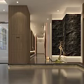 Elegant Modern Kitchen Interior With Luxury Cabinets And Marble Island