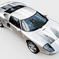 Silver Sleek Sports Car With Transparent Roof Aerodynamic Design And Alloy Wheels