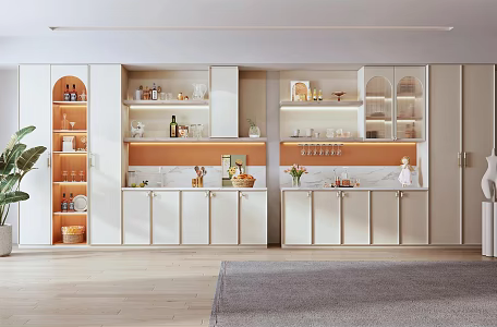 Modern Wine Cabinet 3d model