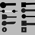 Modern Door Handles With Various Designs And Metal Finishes For Home Use