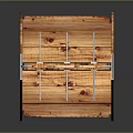 Wooden Display Rack Furniture With JEMSOK New York Branding And Shelves