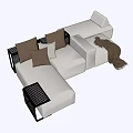 Modern Combination Sofa 3d model
