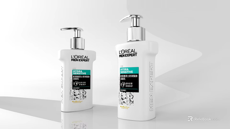 Loreal Professionnel INOA Expert Professional Hair Care Pump Bottles With Extra Coverage 3d model 