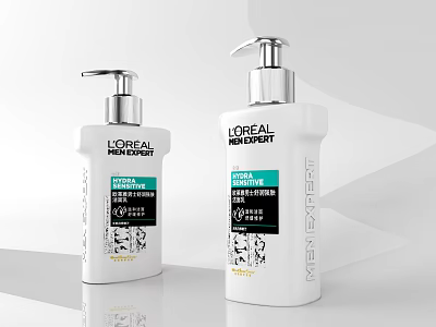 Loreal Professionnel INOA Expert Professional Hair Care Pump Bottles With Extra Coverage 3d model