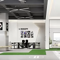 Modern Fitness Studio Interior With People Exercising And Training Equipment Layout