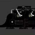 Two Black Remington Vintage Typewriters Displayed As Classic Electronic Appliances On Dark Reflective Surface