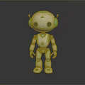 Robot Assistant Small Robot Butler Robot Butler Figure Game Figure 3d model