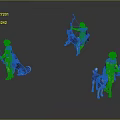 Game Movie Archer Character With Bow And Dog Companion In Standing Jumping Poses