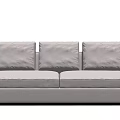 Modern double sofa 3d model