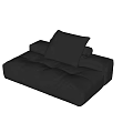 Modern Single Sofa Lazy Sofa 3d model