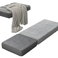Gray Sofa Cushions Featuring Long And Square Shapes With Knitted Blanket