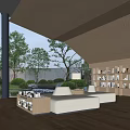 Library Reading Area 3d model