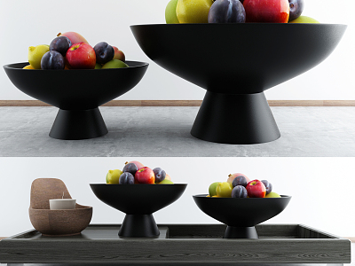 Modern Fruit Plate Fresh Fruit Plate Fruit model