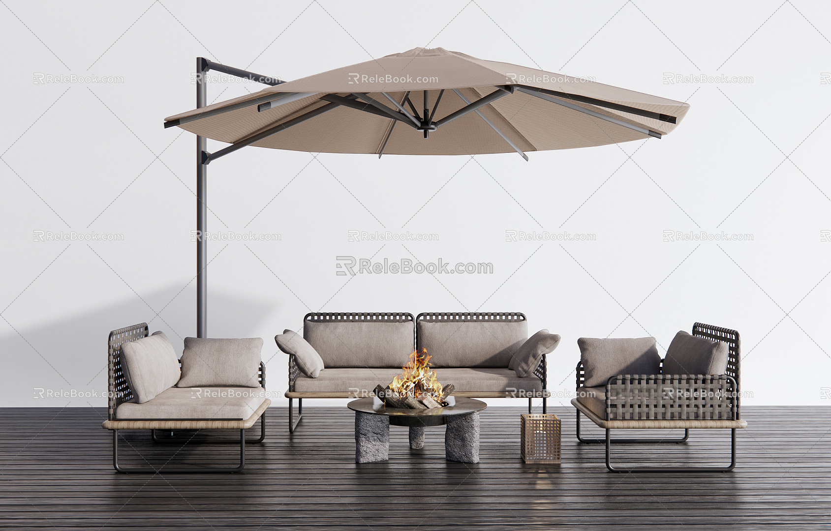 Modern outdoor sofa 3d model