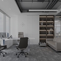 Company office area conference room tea room financial room office tea room small gym 3d model