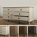 Wooden Dresser With Multiple Drawers And Classic Design In Different Colors