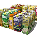 Assorted Fruit Juice Beverages From Bravo Sunki With Lemon Apple Blueberry Guava In Boxes Bottles