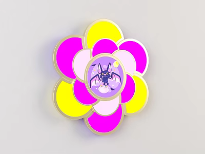 Modern wall lamp cartoon children wall lamp 3d model