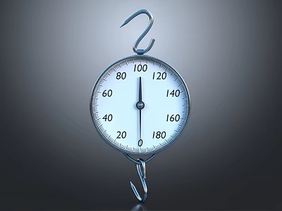 Accurate Commercial Hanging Dial Weighing Scale Equipment For Business Use 3d model