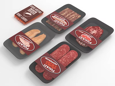 modern meat fresh meat food 3d model modern meat fresh meat food 3d model