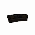 Modern Beige Sectional Sofa With Gray Textured Pillows And Soft Upholstery Design