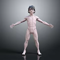 Outstretched Human Limbs 3D Model Showing Anatomical Structure And Muscle Definition 3d model