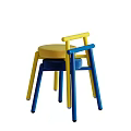 Modern Blue Velvet Single Chair With Armrests And Minimalist Legs Design