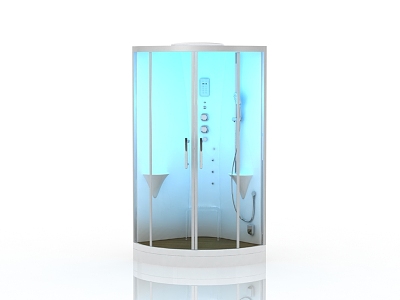 Modern Shower Room Shower Sauna Room 3d model