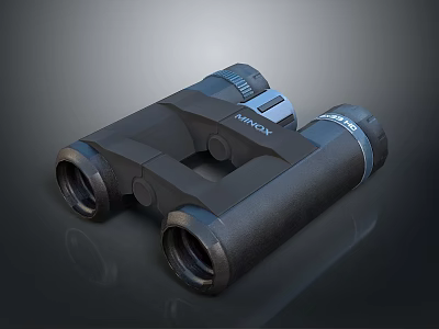 KONUS Compact Black Binoculars Ideal For Outdoor Scenery Viewing And Nature Observation 3d model