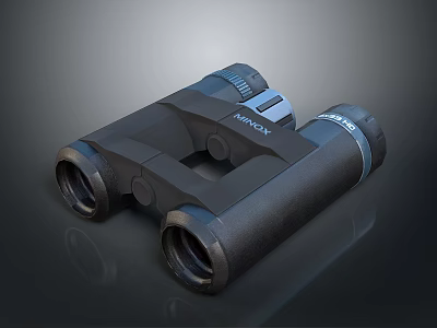 KONUS Compact Black Binoculars Ideal For Outdoor Scenery Viewing And Nature Observation 3d model
