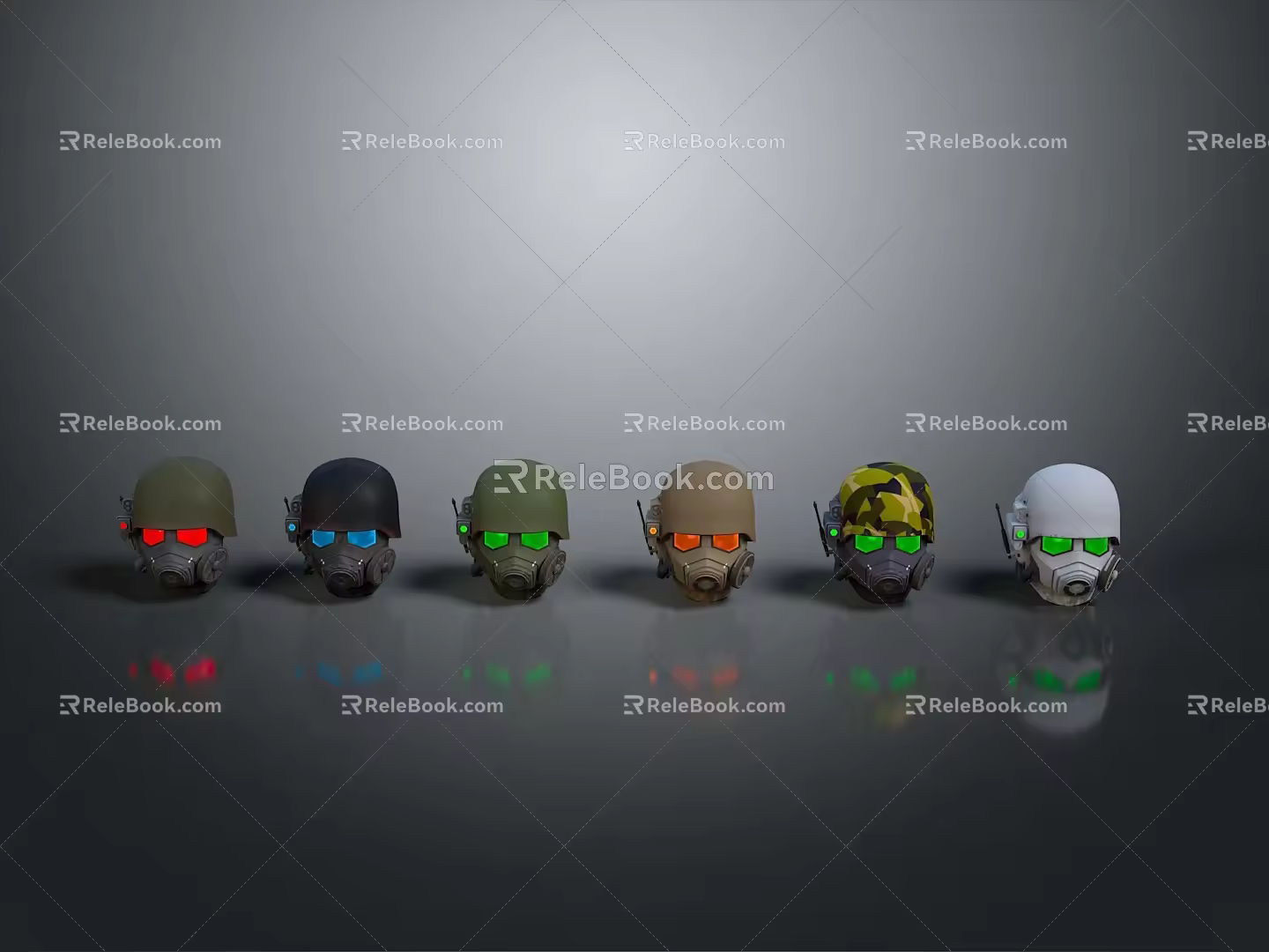 Sci-Fi Helmet Alien Helmet High Tech Helmet Game Helmet 3d model