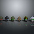 Sci-Fi Helmet Alien Helmet High Tech Helmet Game Helmet 3d model
